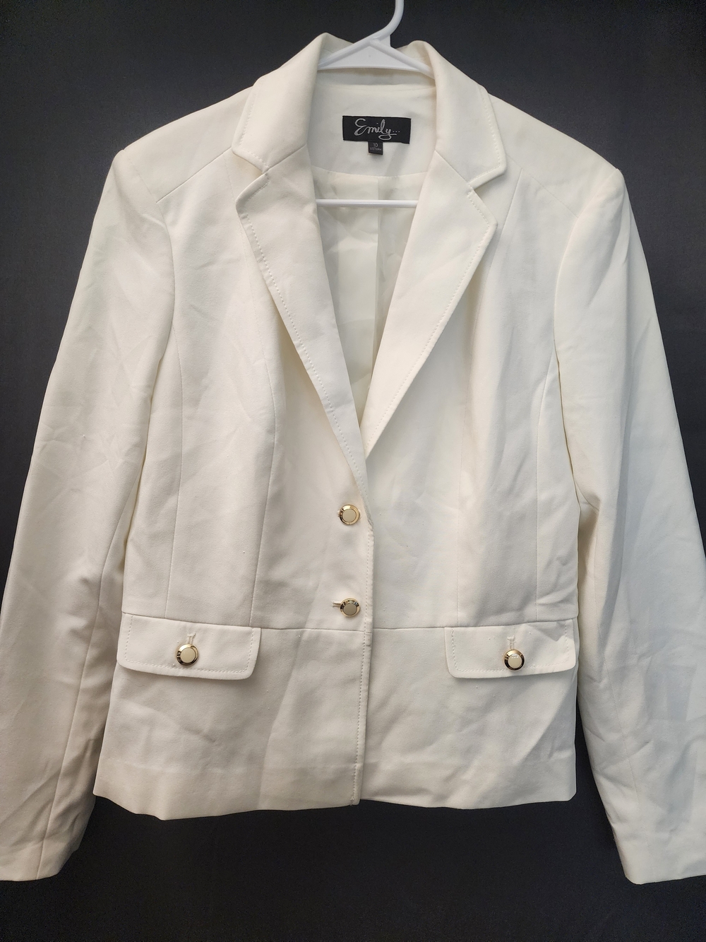 Emily White Women's Tailored Blazer Jacket Size 10